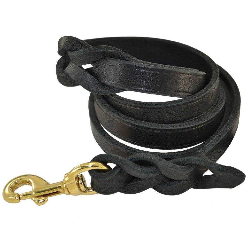 Braided Leather Leash W254