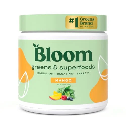 Super Greens Powder Smoothie & Juice Mix with Probiotics and Digestive Enzymes W8183
