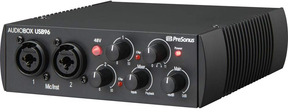 Audio Interface with Studio Monitors and Cables O493