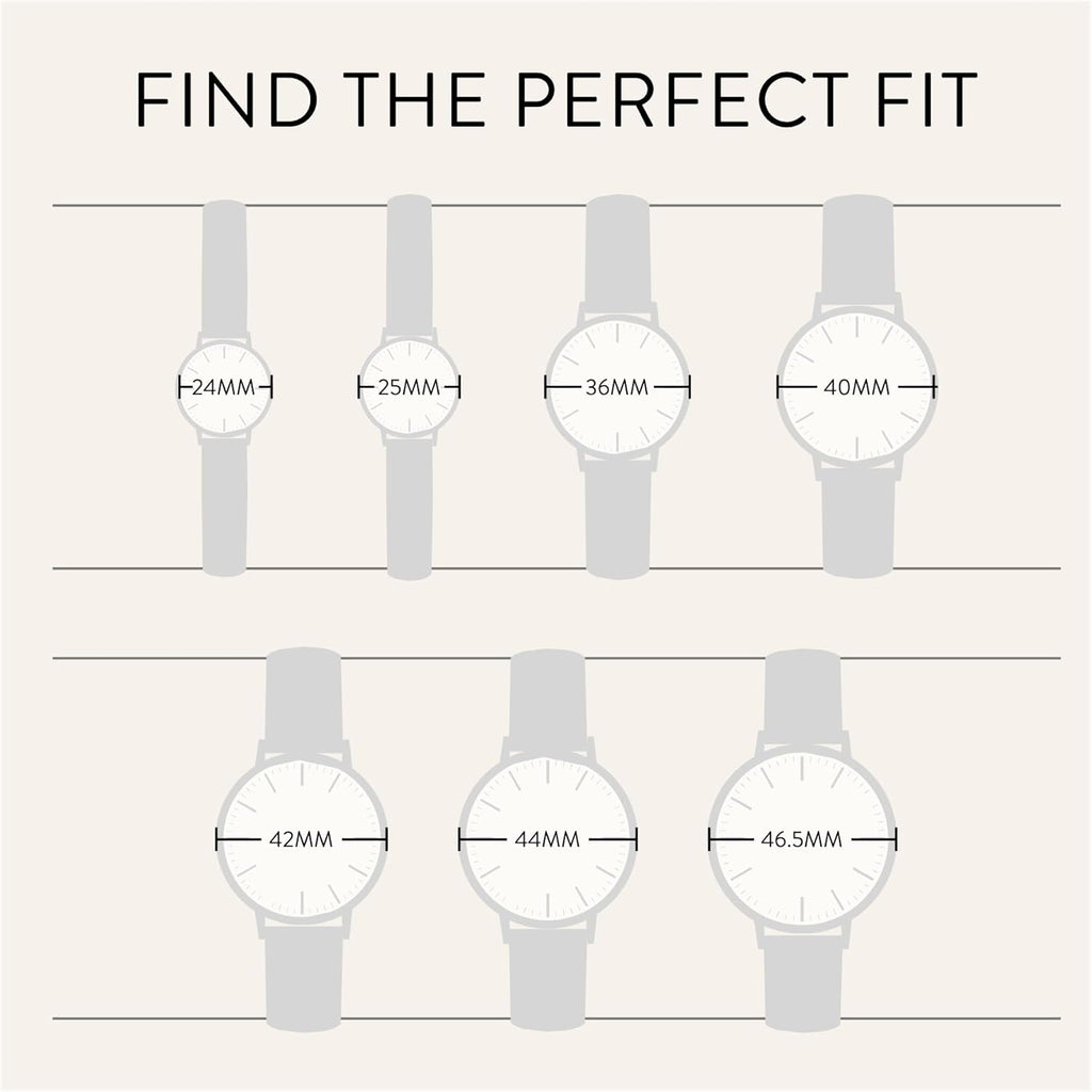 Slim Analog Watch - Minimalist, Water Resistant 3 ATM/30 Meters Dress Watch - Japanese Quartz Wristwatch - 42mm O623460
