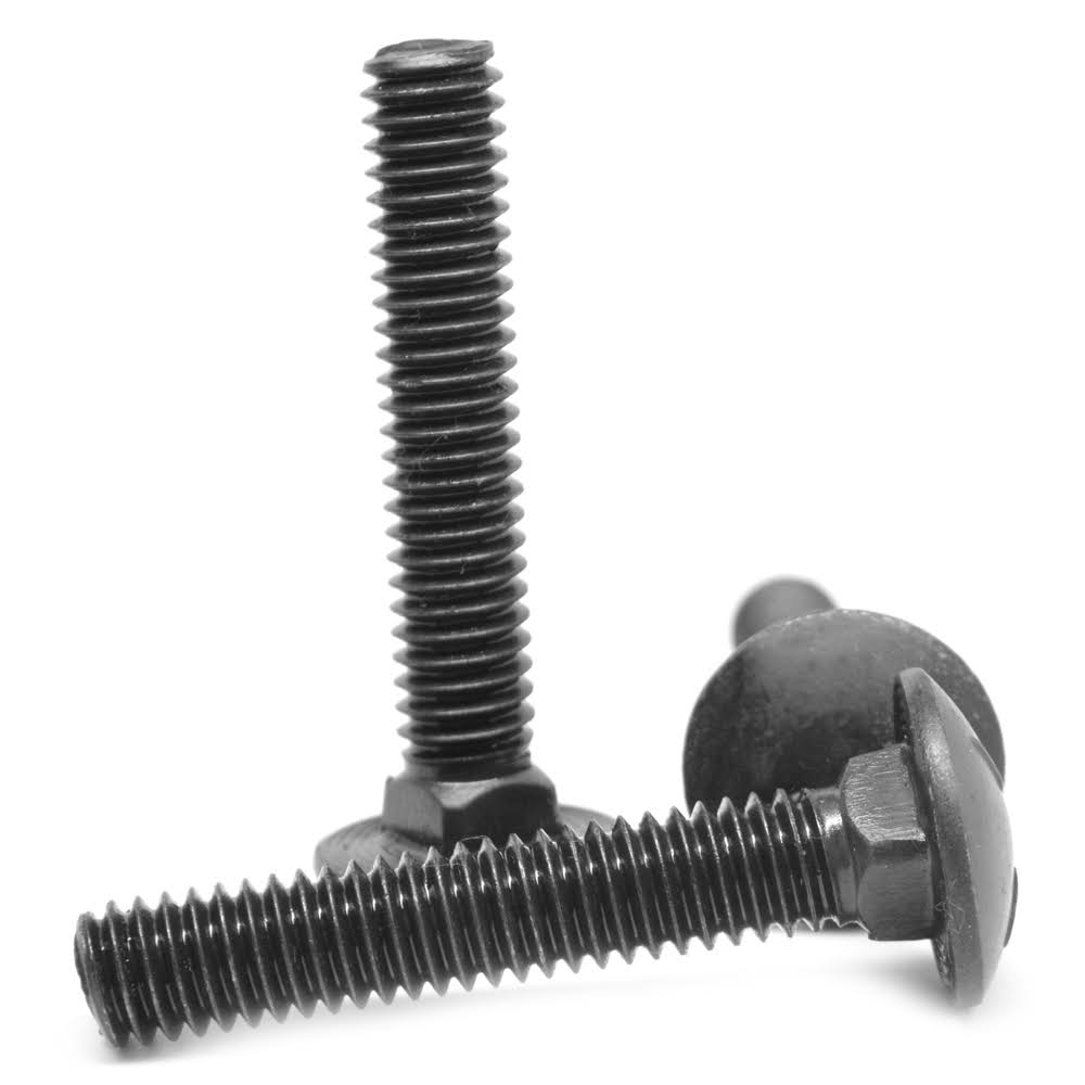 5/16x22-18 x 4x22 Coarse Thread Grade 5 Carriage Bolt Medium Carbon Steel Black Oxide Pk 187 L666