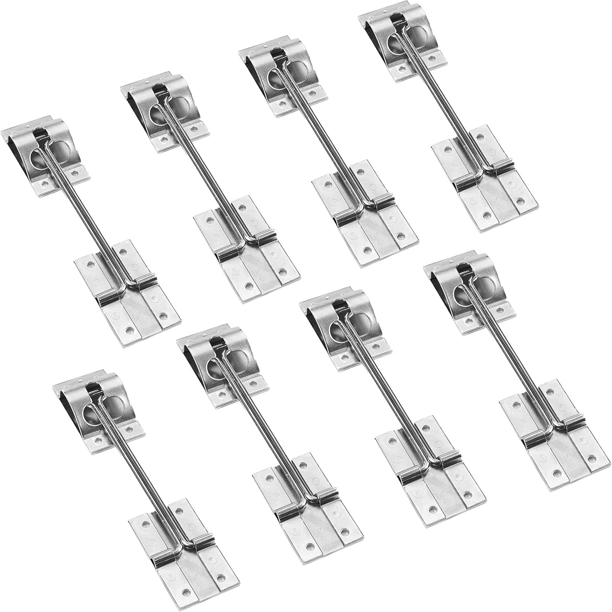 8 Metal T-Style Door Holder Zinc Plated Steel Pack of 2 X4752