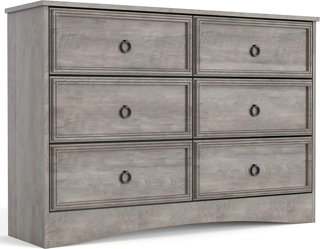 Gray 6 Drawer Dresser X784