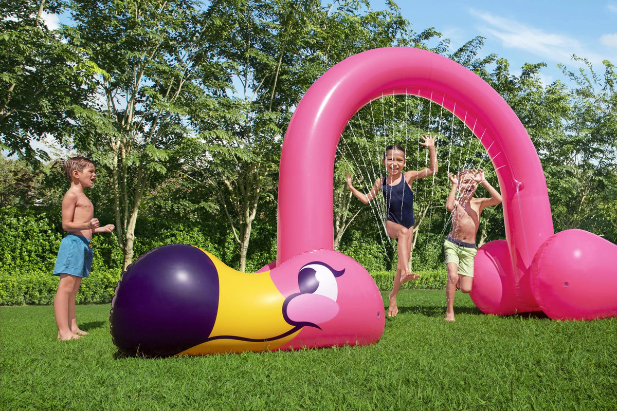 Pink Flamingo Inflatable Sprinkler Arch D375