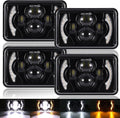 4x6 Inch LED Headlights with DRL Sealed Beam Rectangular Replacement M210