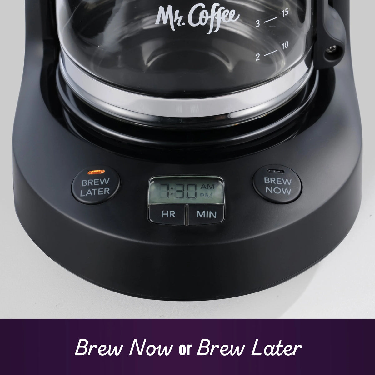 25 oz. Mini Brew Black Programmable Coffee Maker Q6865