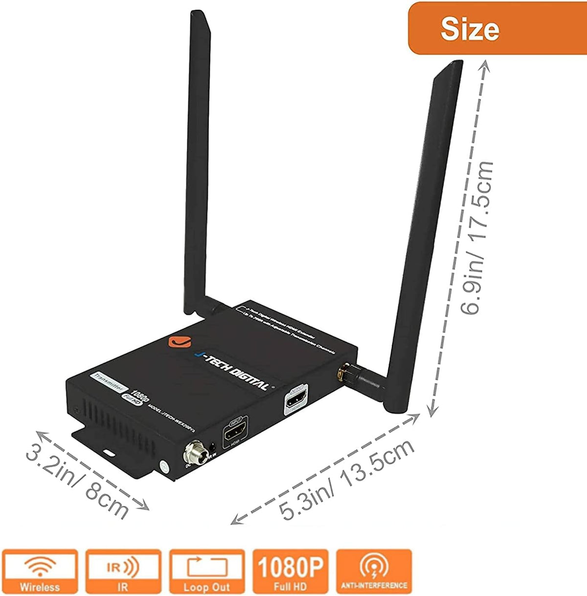 Wireless HDMI Extender Receiver Only Q639