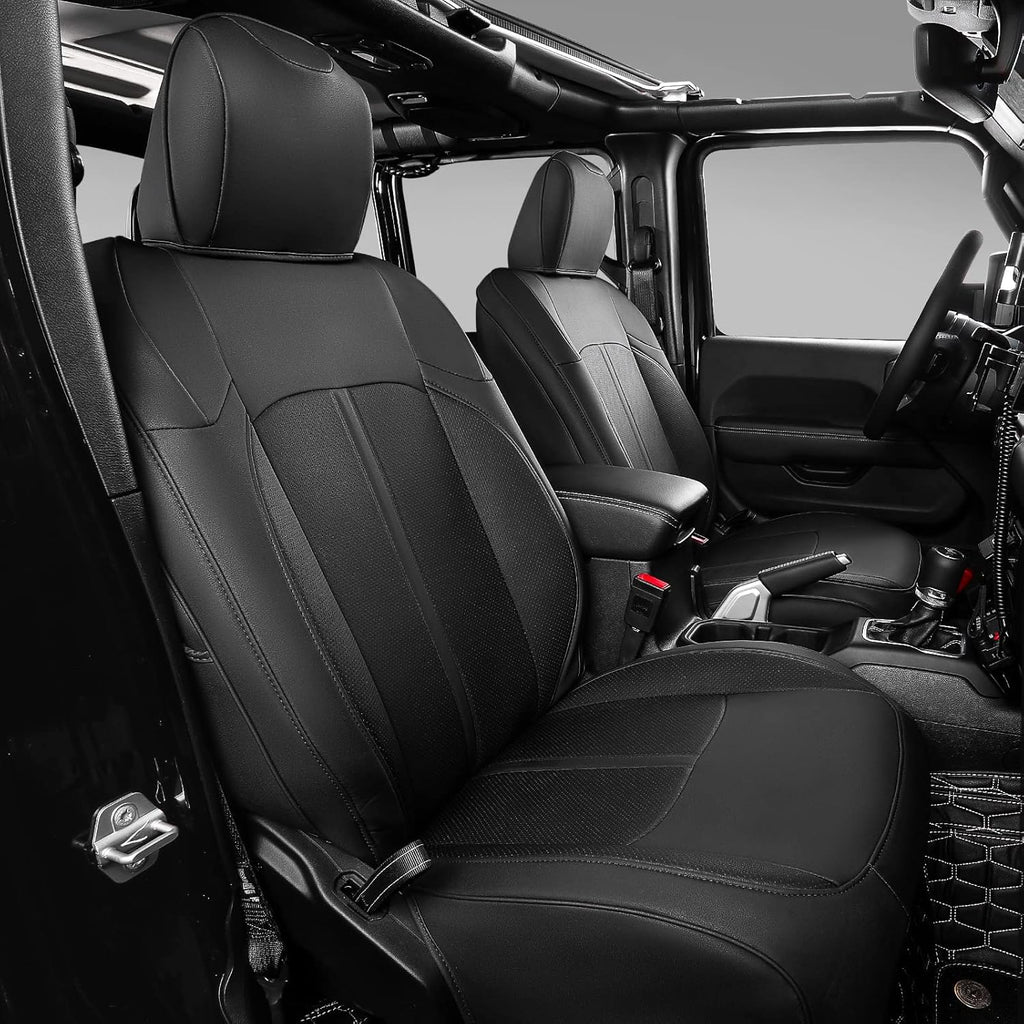 PU Leather Car Seat Covers Front and Back W88563