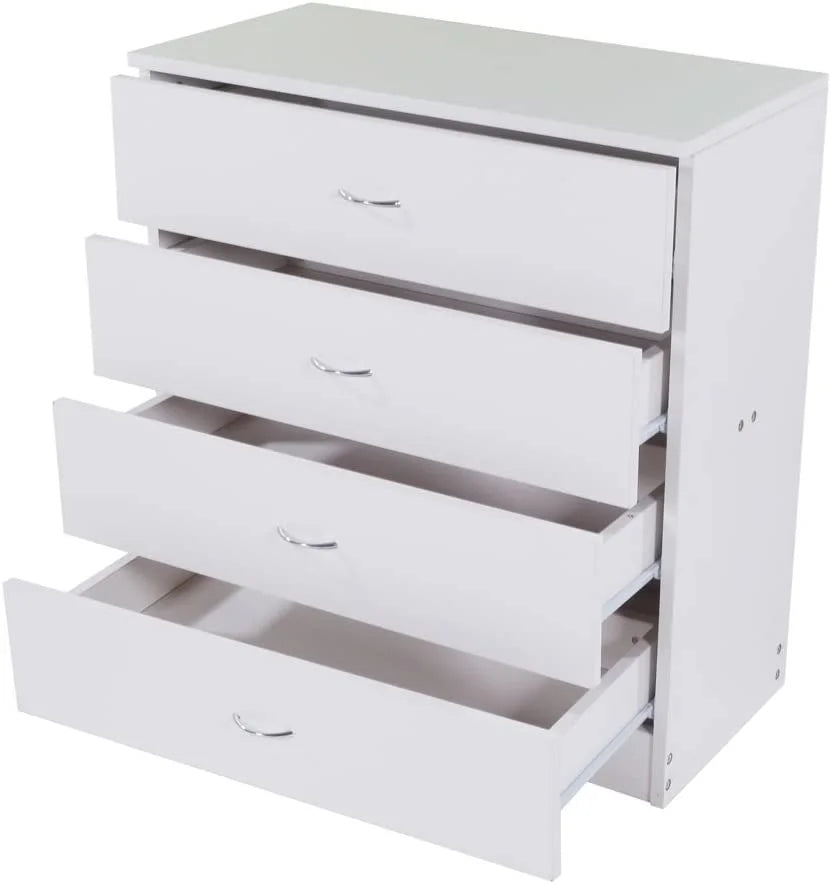 White Wood Dresser with Drawers C394