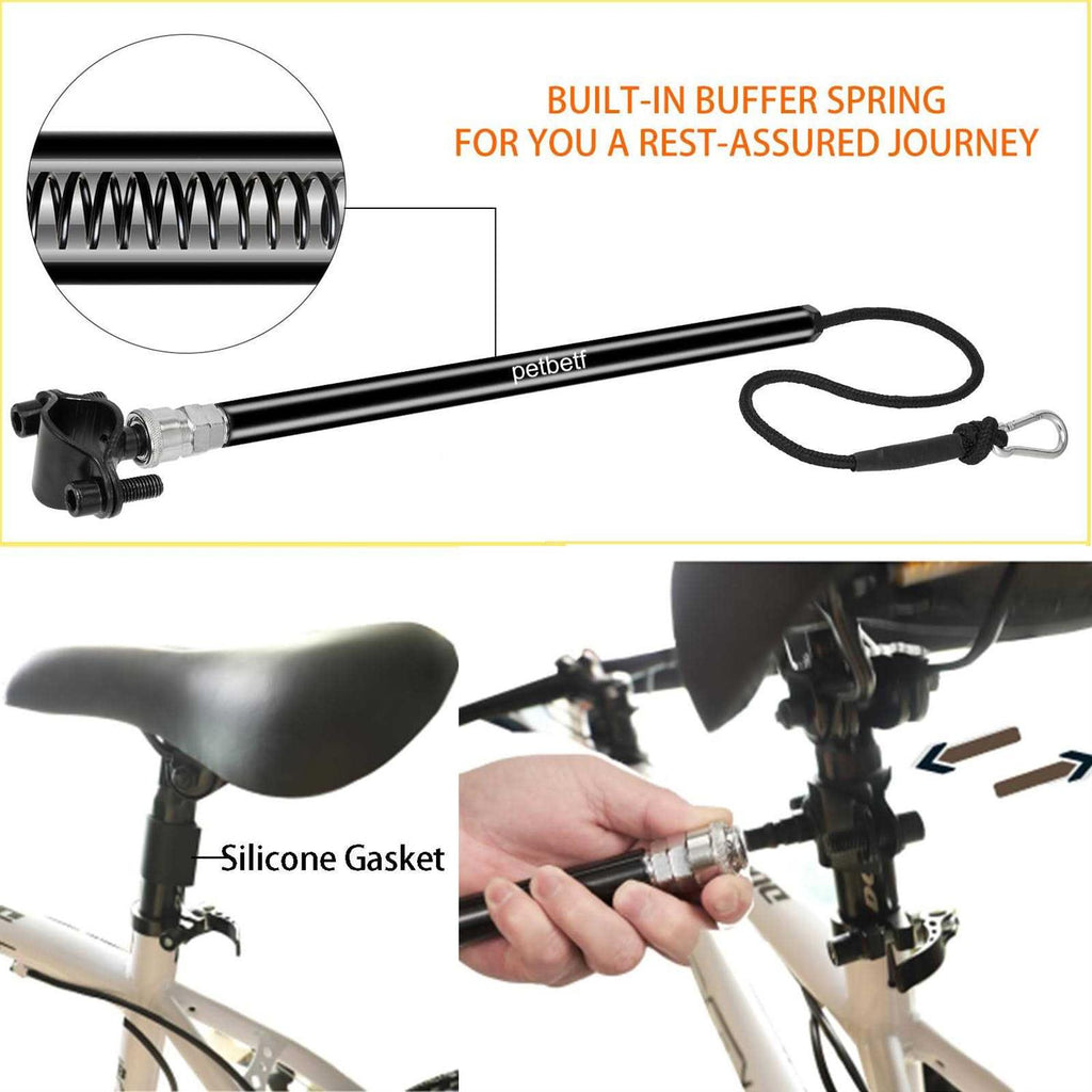 Dog Bike Leash with Quick Connect Mechanism W267