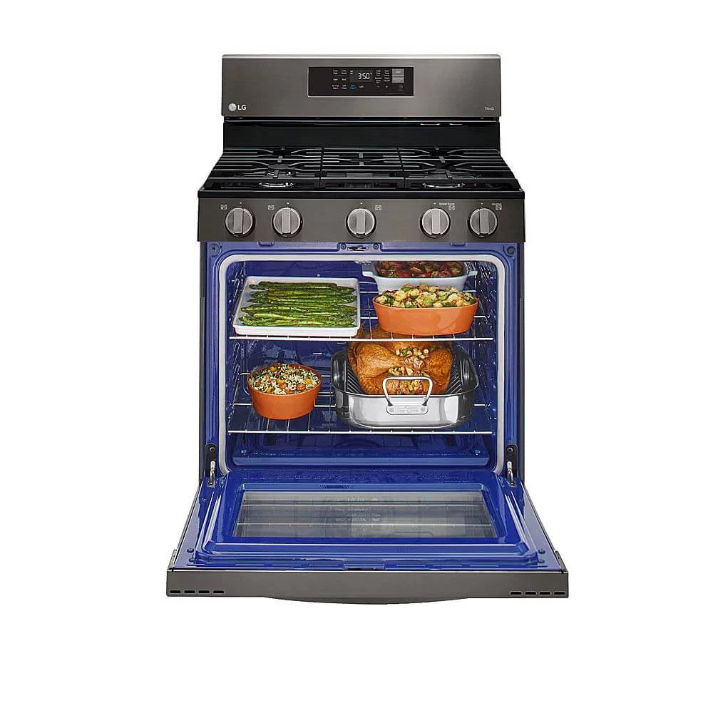 5.8 Cu. Ft. Black Stainless Gas Convection Range A68092
