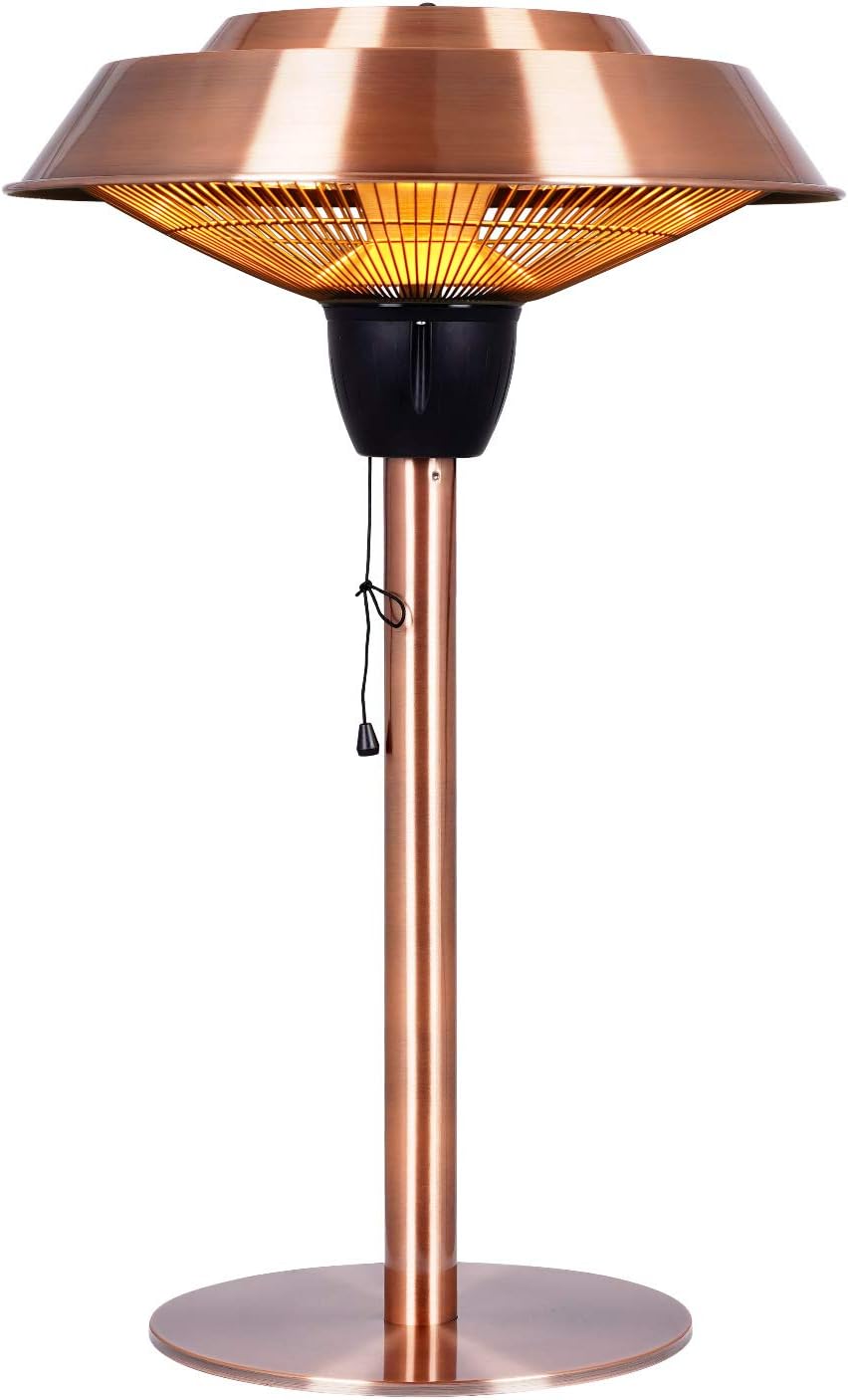 1500W Infrared Electric Patio Heater with Brush Copper Finished G805
