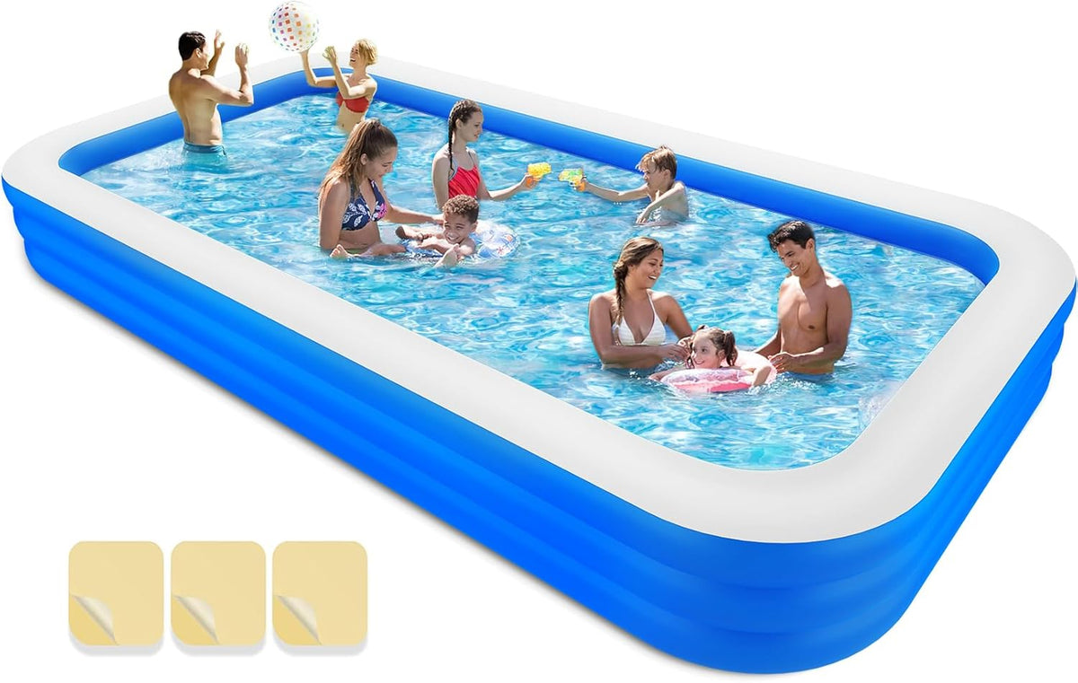 145" X 74" X 22" Inflatable Swimming Pool V7883