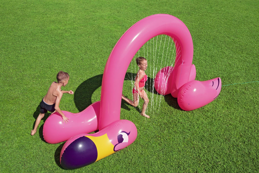 Pink Flamingo Inflatable Sprinkler Arch D375