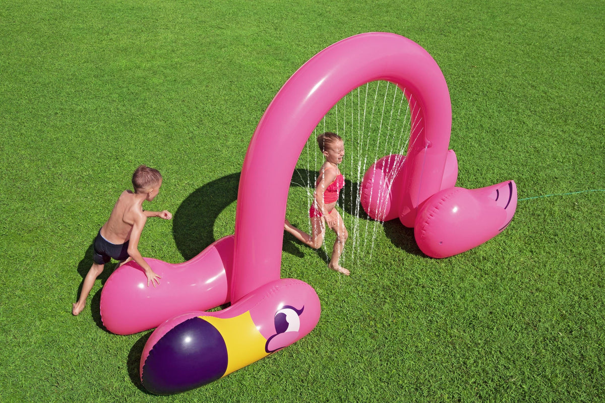 Pink Flamingo Inflatable Sprinkler Arch D375