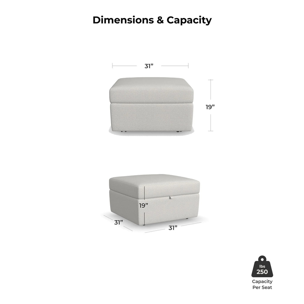 Frost Ottoman with Storage F918574
