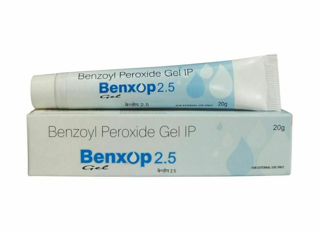 2.5% Benzoyl Peroxide Water Based Gel 20g Acne Pimple R952