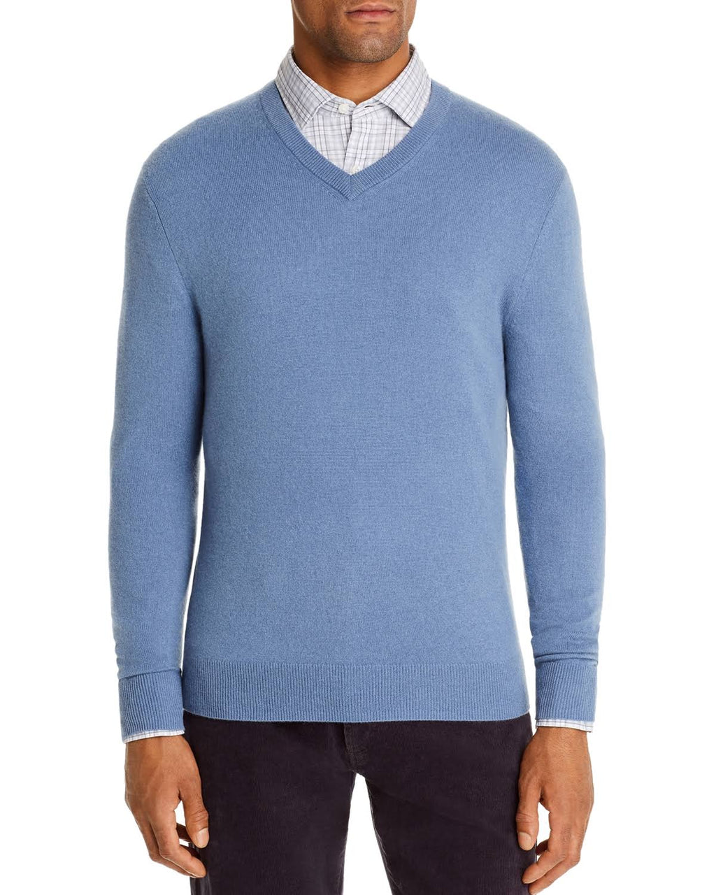 Ivory Cashmere V-Neck Sweater I447