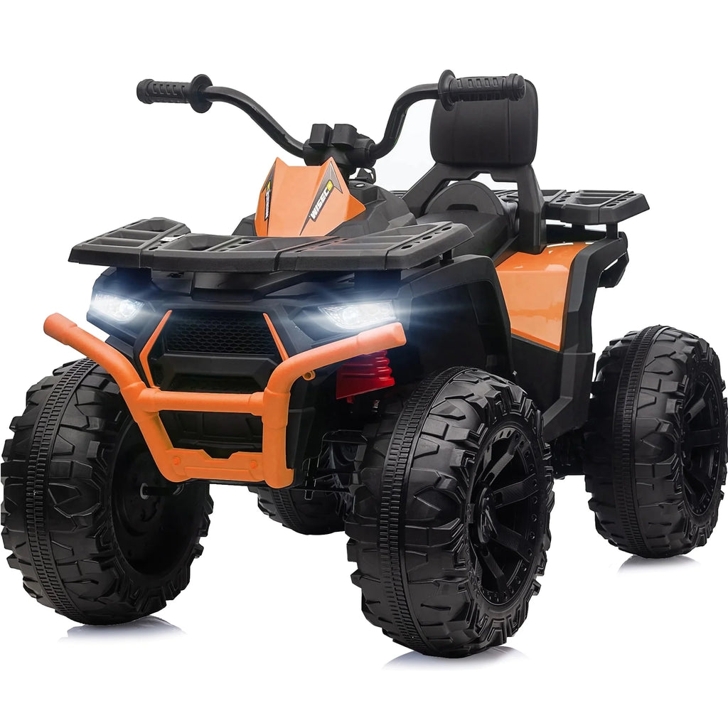24V Kids ATV 4-Wheeler with 400W Motor, 2 Seater - Black N1246