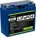12V 20Ah Lithium LiFePO4 Deep Cycle Rechargeable Battery with Built-in BMS U33950
