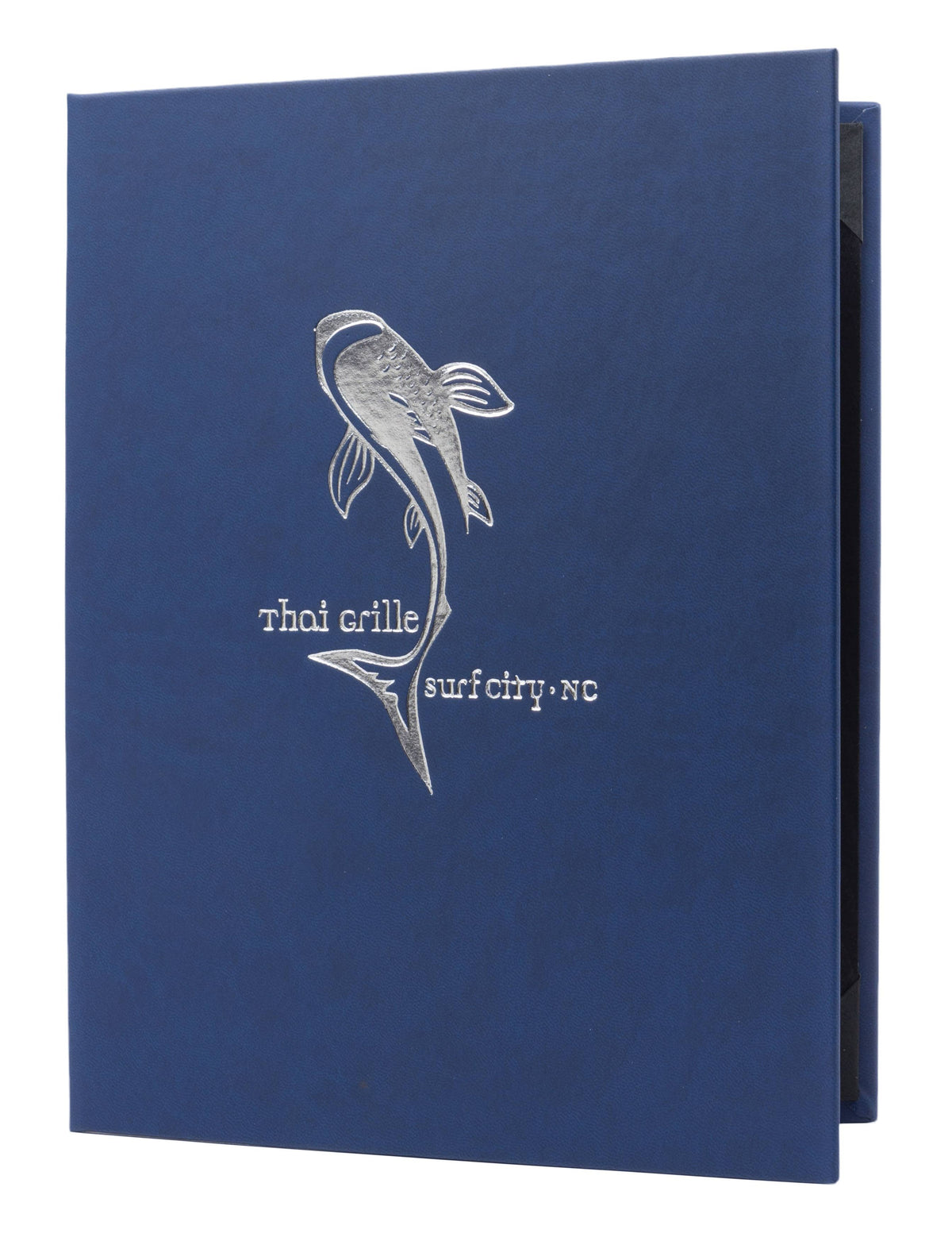 Double Pocket Casebound Menu, 8½ x 14, Dark Blue T33605