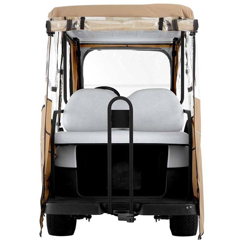 Khaki Golf Cart Travel Enclosure Long Roof E38638