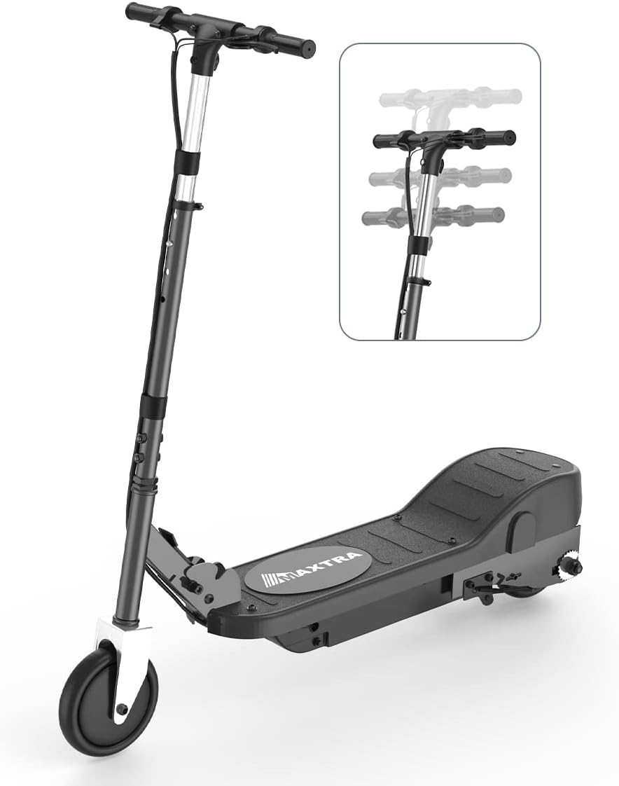 Electric Scooter, Foldable, Adjustable Height, 10mph, 155lbs Max Load C219748