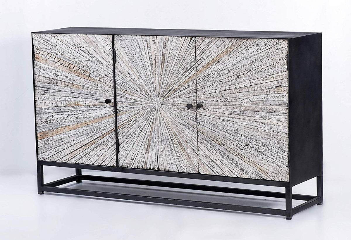 Solid Wood 3 Door Accent Cabinet V70511