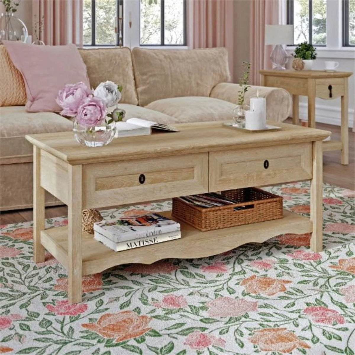 Oak Lift Top Coffee Table Z601