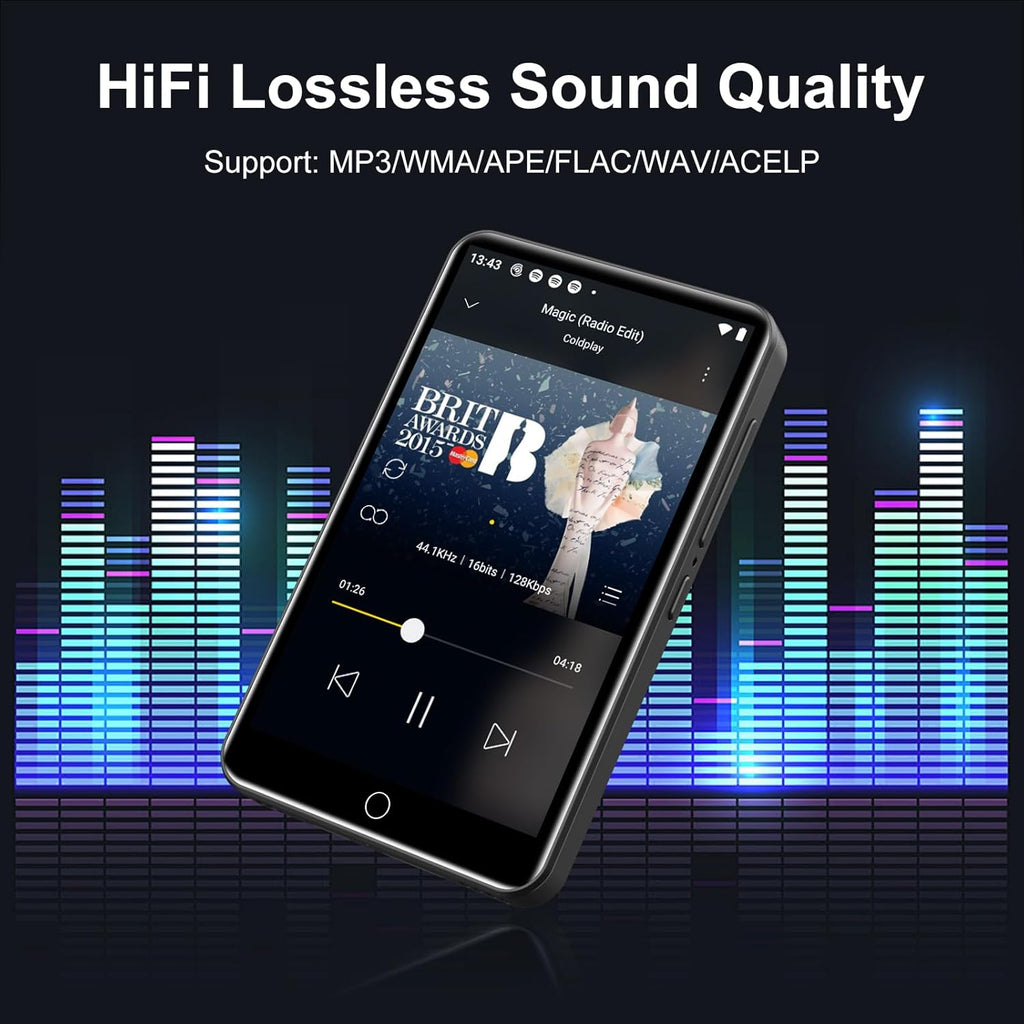 80GB MP3 Player with Bluetooth and WiFi, 4.0" Full Touchscreen Q6909