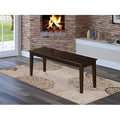 Capri Bench with Wood Seat in Cappuccino N134859