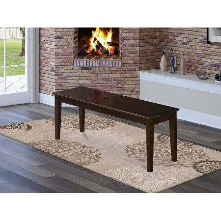 Capri Bench with Wood Seat in Cappuccino N134859