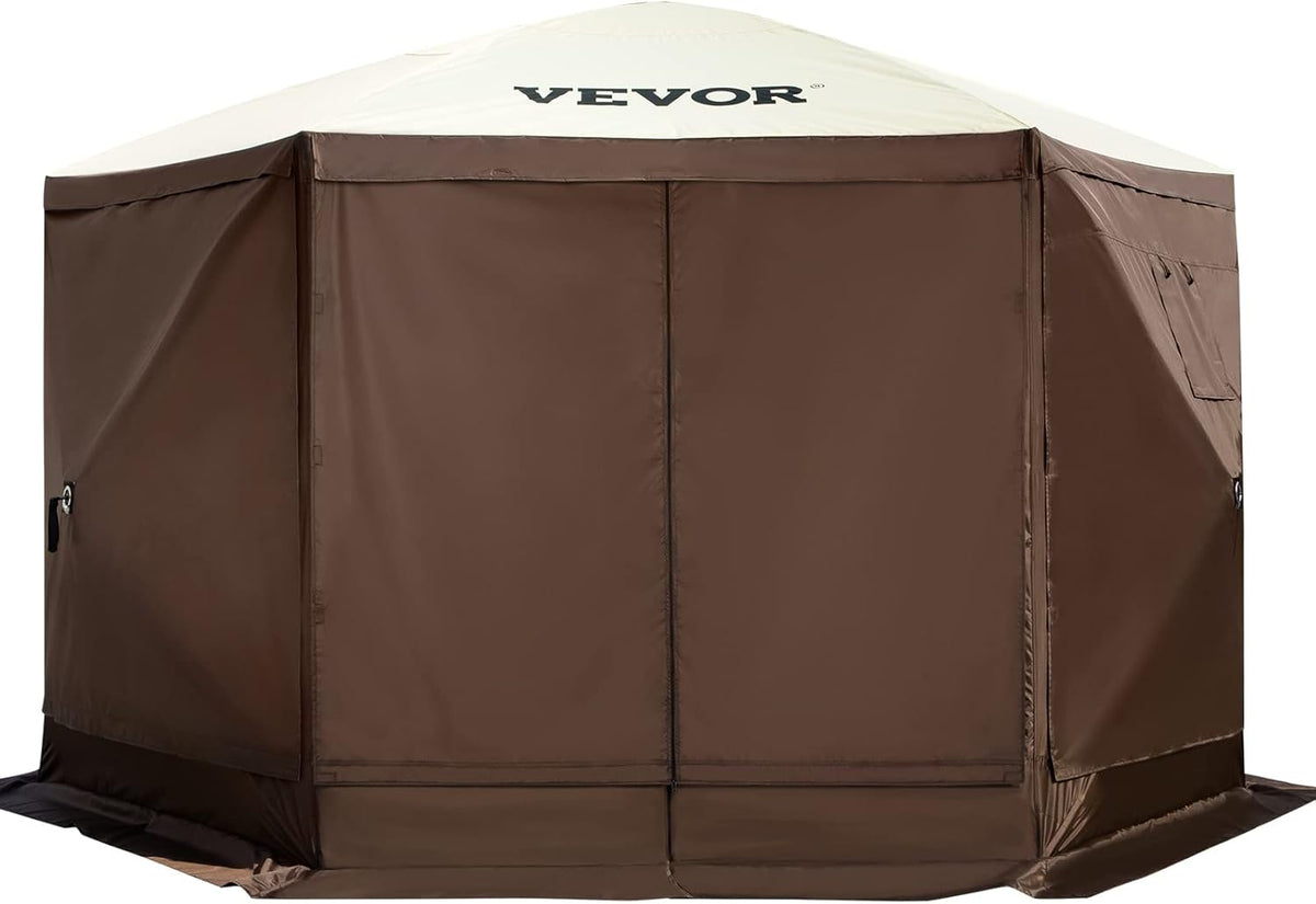12x12 Foot Pop up Canopy Gazebo with Mesh Window and Carry Bag S17219