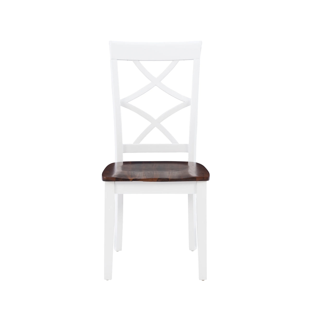 5-Piece Cherry and White Dining Set Z435