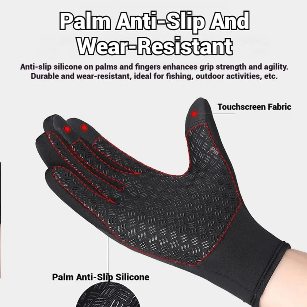 Waterproof Windproof Thermal Touchscreen Gloves with Non-Slip Grip M71899
