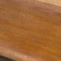 Teak Concrete Faux Live Edge Patio Dining Bench N313989