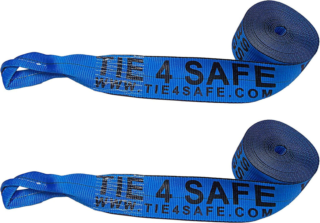 4 Pack Red Heavy Duty Winch Strap Tie Down L6771