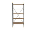 Brown Wood 5-Shelf Bookshelf D577