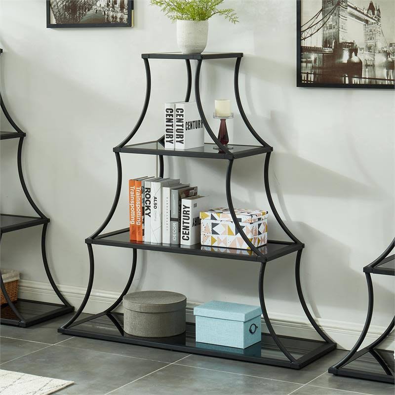 Industrial Metal 4-Shelf Bookcase Q34685