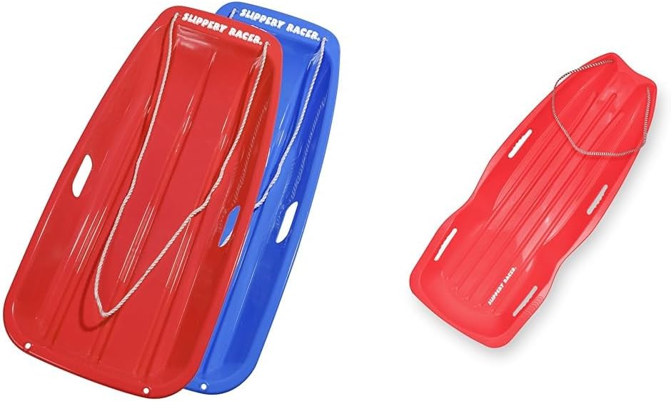 Flexible Plastic Toboggan Snow Sled with Pull Rope T97805