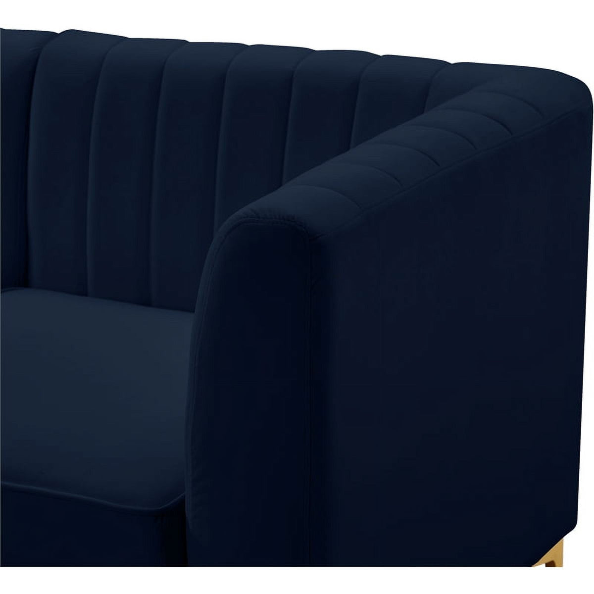 Navy Velvet Corner Chair S303911