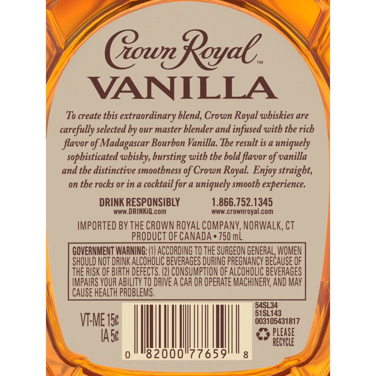 Vanilla Flavored Whisky 750 mL A5799
