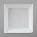 12/Case Bright White Embossed China Plate R924