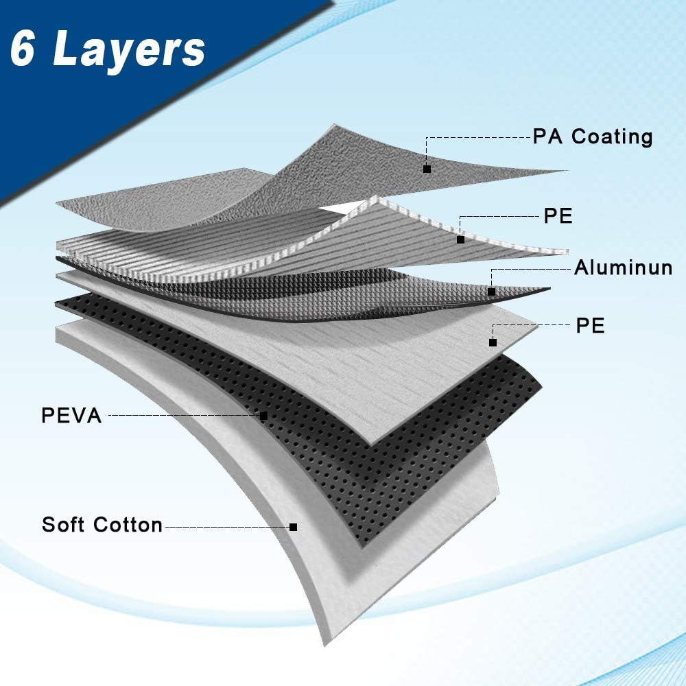 6 Layers Waterproof Car Cover 193 X72 X59 inches H48063