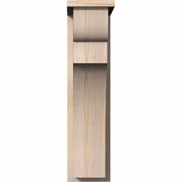 Yorktown Smooth Corbel with Backplate, Douglas Fir U9607