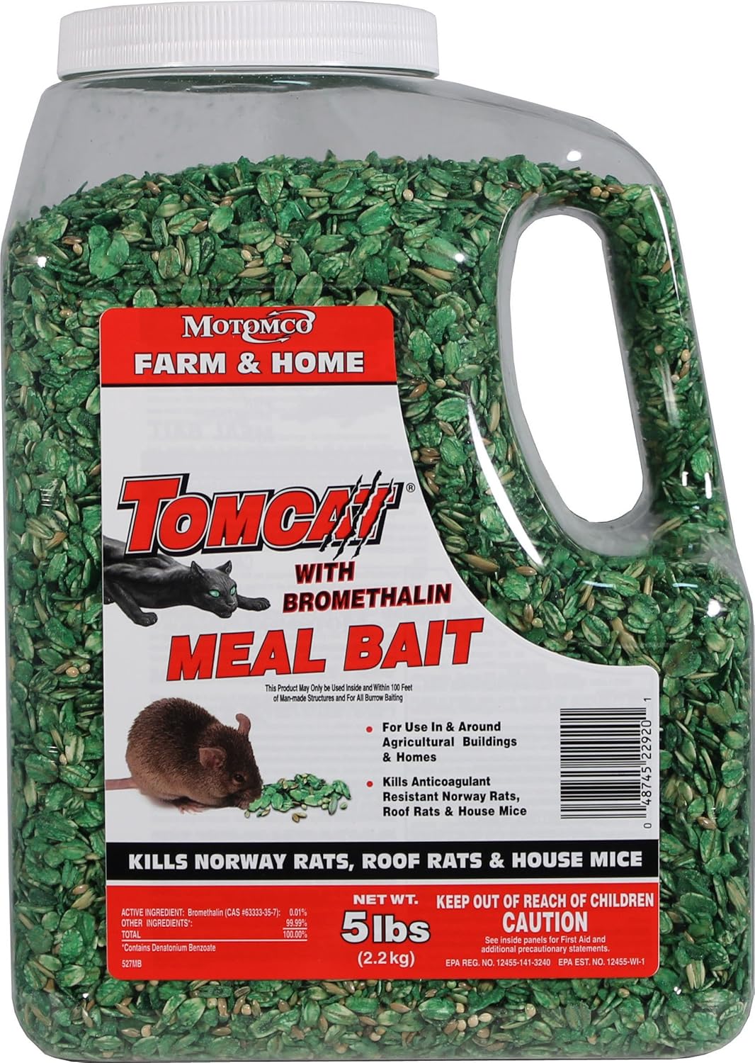 Tomcat with Bromethalin Meal Bait, 5 lb B745415