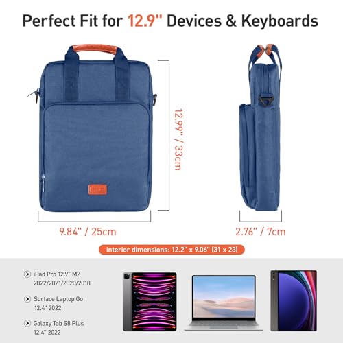 Black 9-11 Inch Tablet Sleeve Bag with Shoulder Strap D7593