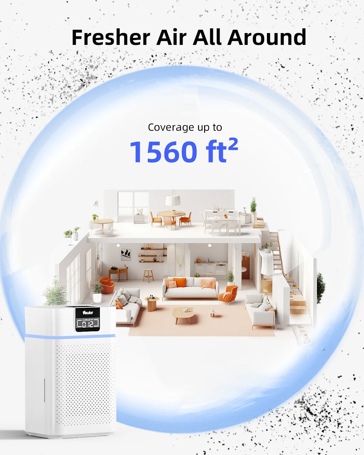 White HEPA 13 Air Purifier R30634