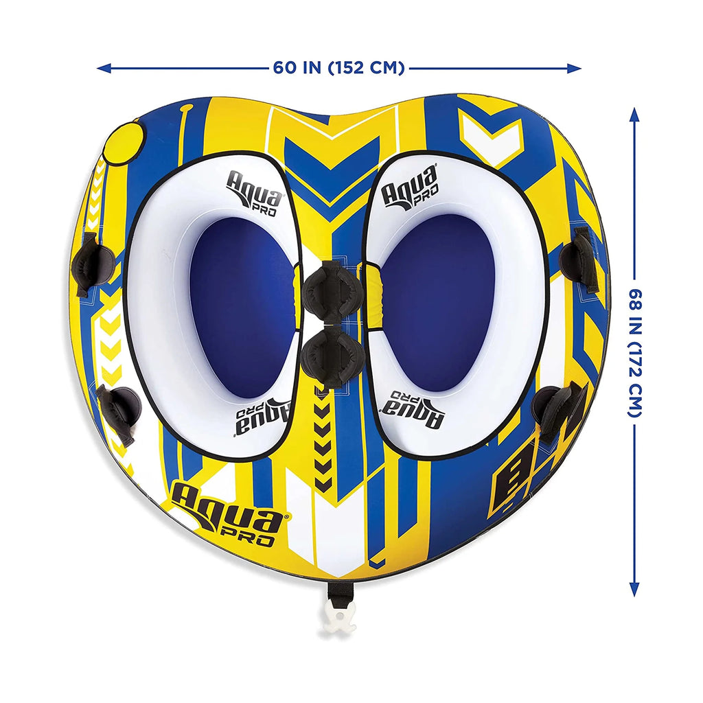 Yellow & Blue 2 Person Towable Rider H11946