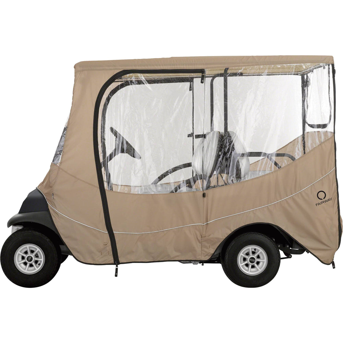 Khaki Golf Cart Travel Enclosure Long Roof E38638